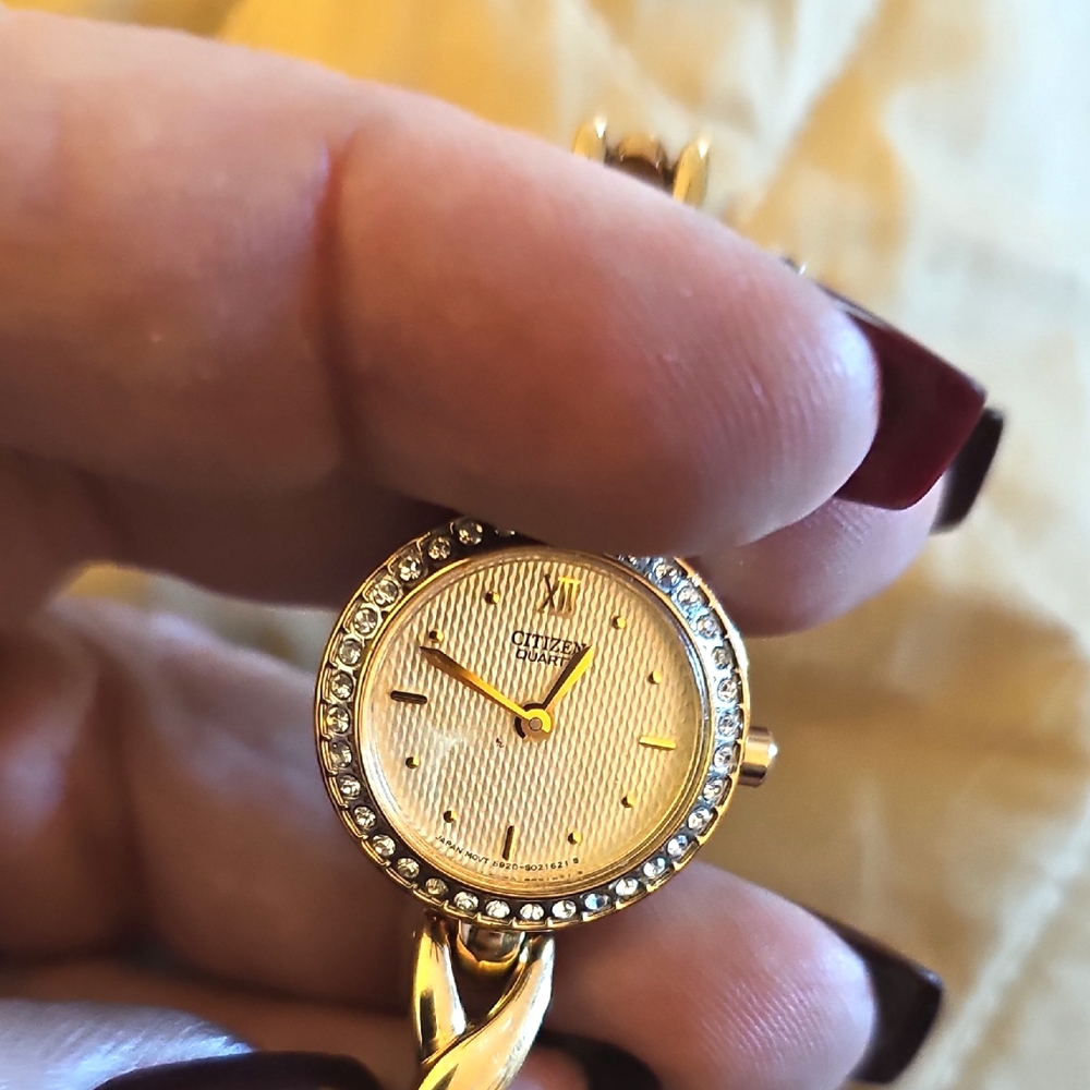 Citizens Gold Tone / Rhinestone Watch